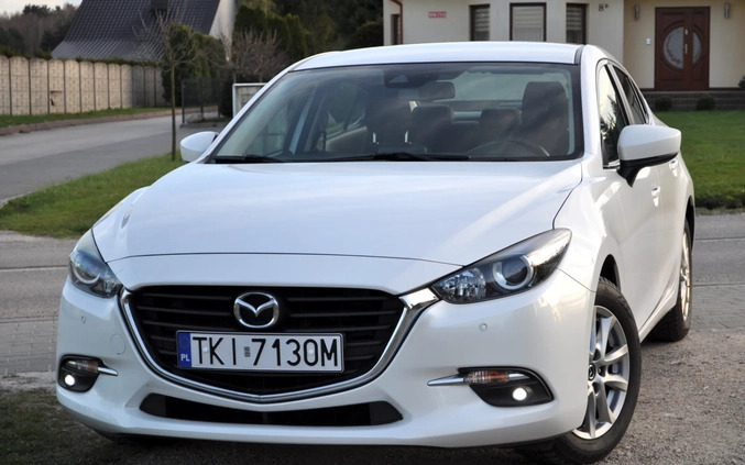Mazda 3 cena 68800 przebieg: 90000, rok produkcji 2018 z Tarnobrzeg małe 781